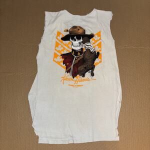 Vintage 1986 Kevin Harris Powell Peralta T-shirt Cut Sleeves Collar S Fits M